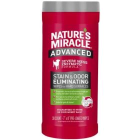 Pioneer Pet Nature's Miracle Advanced Stain and Odor Eliminating Wipes for Hard Surfaces