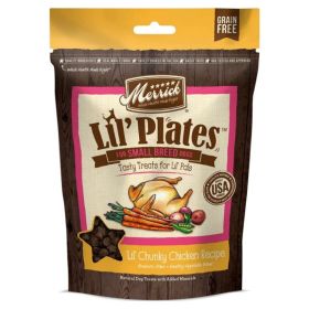 Merrick Lil' Plates Small Breed Treats Chunky Chicken Recipe