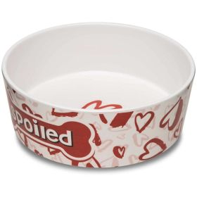 Loving Pets Dolce Moderno Bowl Spoiled Red Heart Design