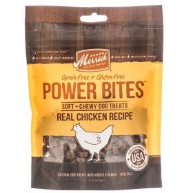 Merrick Power Bites Soft & Chewy Dog Treats  Real Chicken Recipe