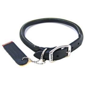 Circle T Pet Leather Round Collar  Black (Option: 18" Neck)