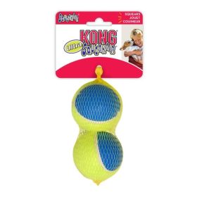 Kong Ultra Squeakair Ball Dog Toy (Option: Large  2 Pack  (3.2" Diameter))