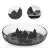 Pet Life 'Cirlicue' Mountain Shaped Modern Slow Feeding Pet Bowl